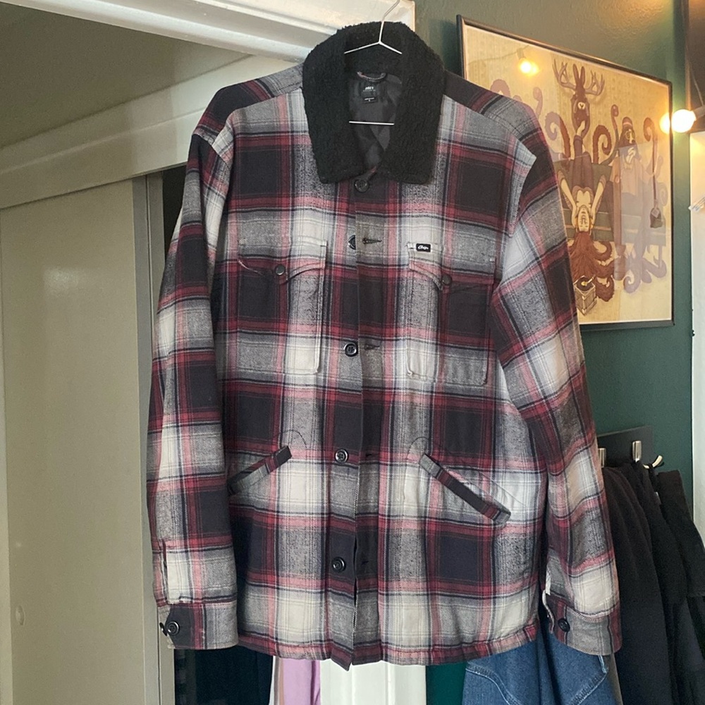 obey lined shirt jacket